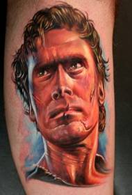 Shank Faarf berühmte Schauspiller Porträt Tattoo Muster