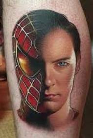 Shank Spider-Man ກັບ Mask Tattoo Pattern