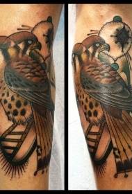 Орел во боја на нозете со симбол шема на тетоважа