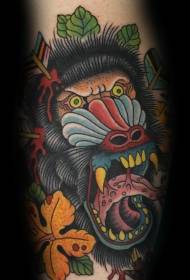 Obrazac tetovaže školskog zla za lubanju