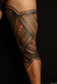 Leg Polynesian тотем тату үлгүсү