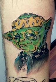 Cool comic portrait tattoo pattern