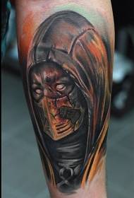 Kallef mysteriéis Demon Krieger faarweg Tattoo Muster