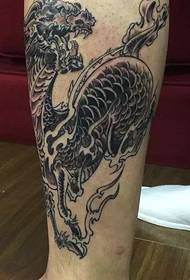 Kaki corak tattoo tic unicorn tradisional