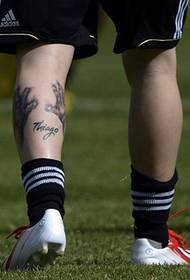 Tatuisto de futbalisto Messi-bovida personeco