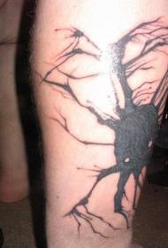 Chân đen nhện lớn như hình xăm cây