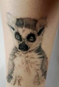 Modellu di tatuu di lemur di Shank realista