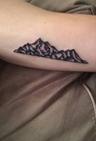 Mountain Tattoo Boys Big Arms on Black Mountain Tattoo Picture
