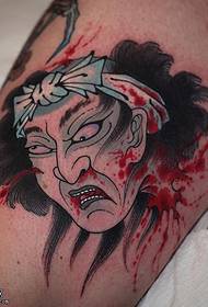 Wzór tatuażu japońskie włosy awatara
