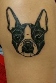Puppy tattoo picture فتى كبير الذراع على أسود جرو tattoo picture