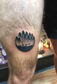 Schwaarzgrau Tattoo männlech Studenteschiicht op schwaarzgrau Tattoo Bild