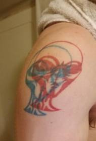 एलियन टैटू, पुरुष विदेशी, रंगीन एलियन टैटू तस्वीर