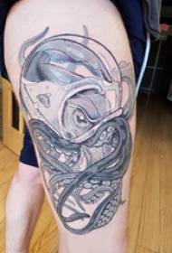 Астронавт татуювання візерунок дівчина астронавт татуювання на стегні