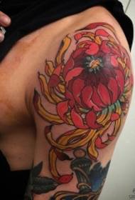 Big ruoko rechinyakare chrysanthemum rakapendwa tattoo maitiro