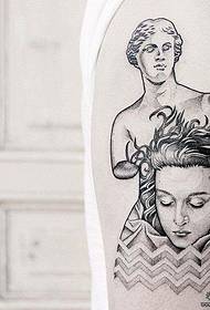 Еуропска и америчка статуа камена статуа портретне тетоваже тетоважа