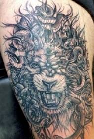 Imagens de tatuagem cabeça de leão garota Imagens de tatuagem cabeça de leão