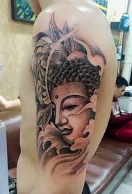 Very clear big arm like Buddha tattoo picture