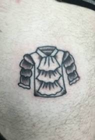 Pakaian tatu, lelaki, paha, pakaian hitam, gambar tatu