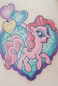 Cute Unicorn Tattoo Pattern Girl Thigh Sketch Tattoo Cute Unicorn Tattoo Pattern