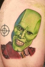 პერსონაჟის tattoo სურათის ბიჭის ბარძაყის პერსონაჟის ტატუირების სურათზე