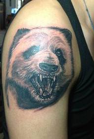 Caj npab loj heev panda tattoo qauv