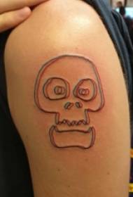 Pair of big arm tattoos boy's big arm on black skull tattoo picture