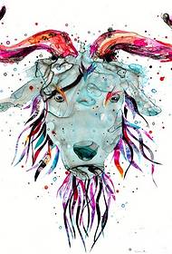 Foto di manoscritti di tatuaggi di avatar di animali di colore di arte