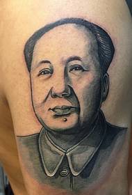 Nagyon szerencsétlen nagykarú haj elnöke portré tetoválás