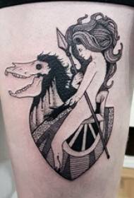 Stehná tetovanie tradície dievča stehná a obrázky tetovanie charakteru