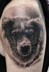 Brigade tattoo yodziwika bwino ya 3d puppy avatar