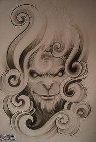 Tattoo show, recommend a Sun Wukong avatar tattoo manuscript