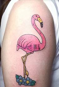 Tatoo Swan tatoo ak anpil bra