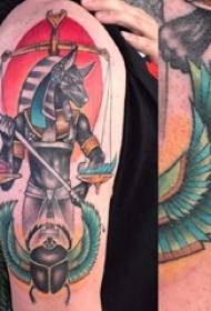 Egypt yekare tattoo mukomana ruoko paruvara rweanobis tattoo mufananidzo