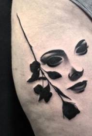 Pè gwo tatouaj bra ti gason pòtrè sou gwo bra ak leve foto tatoo