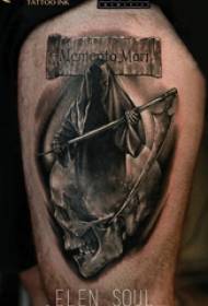 Ceathar buachaill Horror tattoo ar phictiúr tatú uafáis