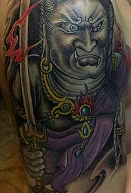 Grande tatuaggio classico vecchio tradizionale modello di tatuaggio prajna