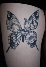 3d butterfly tattoo girl thigh sa bulak ug butterfly tattoo nga litrato