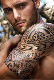 Classic full-body totem tattoo pattern