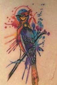 Coscia tatuaggio tradizione ragazza cosce su immagini di tatuaggi di piante e uccelli