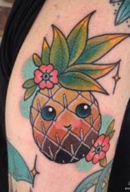 Big ruoko European neAmerican chikoro pineapple maruva tattoo maitiro