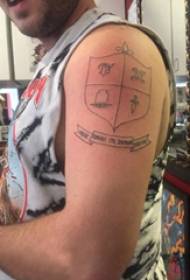 Tatuaggi doppio braccio grande braccio maschio su immagini di tatuaggi inglesi e scudo