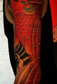 Big red squid tattoo picture has a very high rate of return