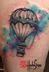 Балон за тетоважа со балон со топол воздух тело женско теле обоена балон со топла воздух тетоважа слика
