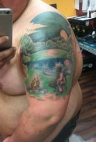 I tattoo ezimbini ezingalo ezinkulu