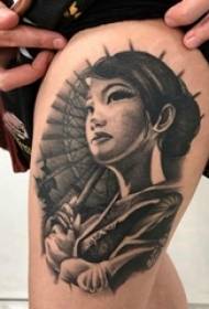 I-tattoo ithanga le-geisha yesetyhini ye-geisha tattoo ithanga