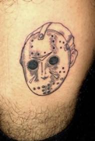 Tattoo mask tattoo lahy amin'ny sary miloko mainty sary