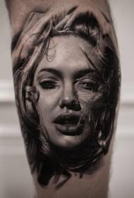 Kvinne avatar tatovering kvinne portrett avatar tatovering mønster fungerer i forskjellige deler av kroppen