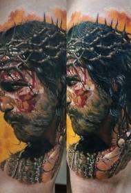 ფეხების ნამდვილი ფოტო ფერი სისხლიანი იესოს ტატუირების სურათები
