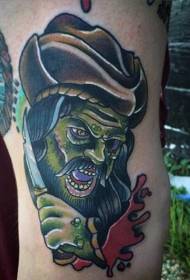 Modèle de tatouage zombie