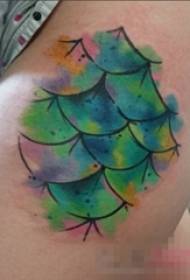 Djevojke bedra oslikane akvarelom kreativno predivno ostavlja slike tetovaža